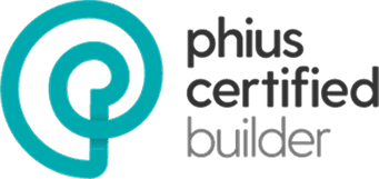 Logo for the phius certified builder